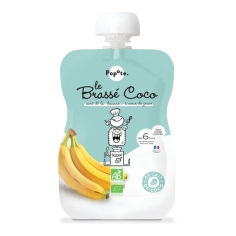 POPOTE - Le Brassé Coco Banane 100% Bio Dès 6 mois  - Gourde 100g