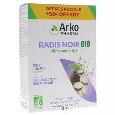 ARKOFLUIDES BIO - Radis Noir Arkopharma - 20 ampoules +10 Offertes