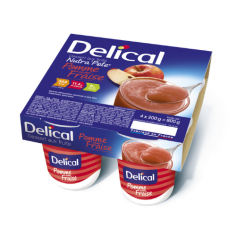 DELICAL Nutra'Pote saveur Pomme & Fraise (4x200g)