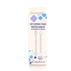 ESTIPHARM Kit Cotons-Tiges Réutilisables