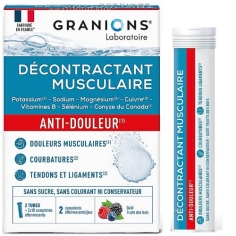 GRANIONS - Décontractant Musculaire - 20 comprimés effervescents