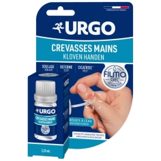 URGO Filmogel Crevasses Mains 3,25 ml, pansement liquide pour protéger, soulager et cicatriser les crevasses et gerçures des mains
