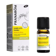 Diffusion huiles essentielles citronnelle géranium anti moustiques soirée été bio naturel