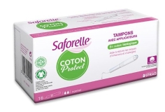 SAFORELLE Protect coton bio 16 Tampons avec applicateur Normal