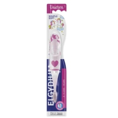 ELGYDIUM KIDS - Brosse à Dents Souple Enfant Licorne - 2/6 Ans