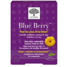 NEW NORDIC - Blue Berry Pour les Yeux et la Vision Complément alimentaire - 60 comprimés