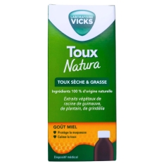 VICKS Natura - Sirop Toux Sèche & Grasse Adulte -140ml
