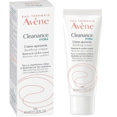 AVENE - Cleanance Hydra Crème apaisante Restaure le confort cutané - Peaux à imperfections irritées et desséchées par des traitements - 40 ml