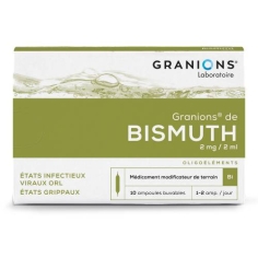 GRANIONS de Bismuth (Bi) boîte de 10 ampoules de 2 ml