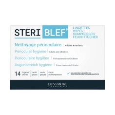 steriblef lingettes hygiene paupieres soin oculaire nettoyage yeux sterile allergie