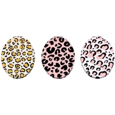 Miroir de poche Le Comptoir Des Tendances motif léopard - double face x3 - simili cuir - accessoire beauté nomade