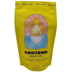 BONJOUR - Boisson Adaptogène Saveur café - boisson adaptogène en poudre conçue pour remplacer le café traditionnel - 90 g (15 Portions)