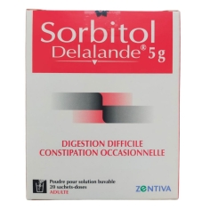 Sorbitol Delalande 5g - Laxatif osmotique - 20 sachets
