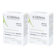 ADERMA Pain Dermatologique Peaux Irritées - 2x100g
