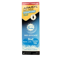 APAISYL - Shampoing anti-poux 3 en 1