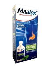 MAALOX Sirop (Suspension Buvable) Goût Menthe Flacon 250 ml