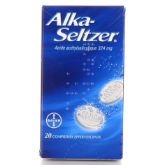 ALKA SELTZER - Acide acétylsalicylique 324 mg Comprimé Effervescent - 20 Comprimés Effervescents