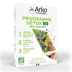 ARKOFLUIDES - Détox Bio 30 ampoules Arkopharma