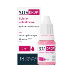 vitadrop collyre secheresse oculaire fatigue visuelle larmoiement acide hyaluronique yeux