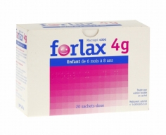 FORLAX 4g (MACROGOL 4000) - Goût Orange Pamplemousse - 20 sachets Enfants