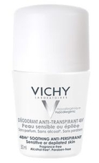 VICHY Déodorant Anti-Transpirant 48H Peaux Sensibles ou Epilées BILLE 50 ml