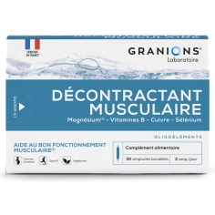 GRANIONS - Décontractant Musculaire - 30 ampoules