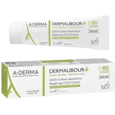 A-DERMA - Dermalibour+ Cica - Crème Réparatrice Peaux irritées - 15 ml