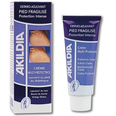 AKILDIA - Crème Multi-Protectrice Pied Fragilisé Protection Intense - 75 ml