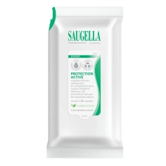 SAUGELLA - Lingettes Intimes Nettoyantes - 15 Lingettes