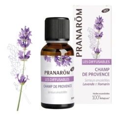 synergie champ de provence bio pranarom diffusion lavande lavandin romarin ambiance relaxante provence