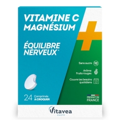 Vitavea - Vitamine C & Magnésium - 24 comprimés à croquer