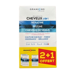 GRANIONS - Pro Keracys Cheveux 4 en 1  /  2 mois + 1 offert