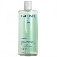 CAUDALIE Vinoclean Lotion Tonique Hydratante à l’eau de rose bio 400 ml