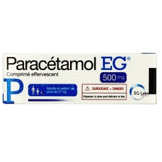 EG - Paracétamol 500 mg Dès 27 kg - 16 Comprimés Effervescents