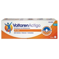 VOLTAREN - Actigo 1% Gel Anti - Inflammatoire Entorses Contusions - 60 g /100 g