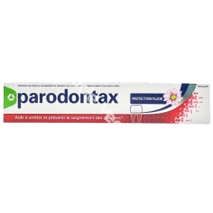 Tube Parodontax Dentifrice Protection Fluor 75 ml - formule au bicarbonate - saignement des gencives - fluor 1450 ppm