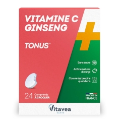 Vitavea Vitamine C & Ginseng - 24 comprimés à croquer