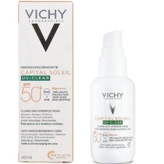 VICHY - Capital Soleil UV Clear SPF 50 Fluide anti-imperfections - 40ml