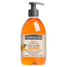 Le Comptoir du Bain - Savon traditionnel de Marseille Mandarine Sauge - 500ml