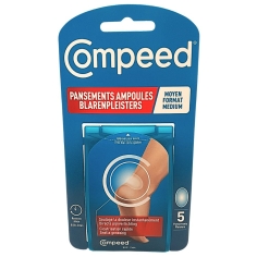 COMPEED -  Pansements Ampoules Moyen Format - 5 pansements