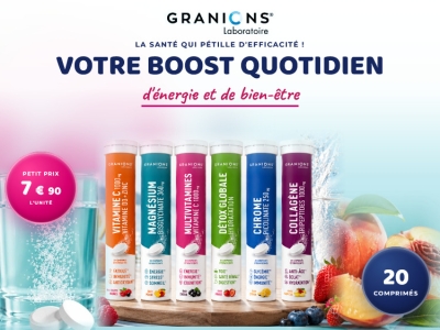 Banniere Granions d'octobre 2026 : effervescents 20 comprimés