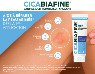 CicaBiafine Baume Multi-Réparateur Apaisant 50 ml pour peaux fragilisées et cicatrisées - Banniere-desktop