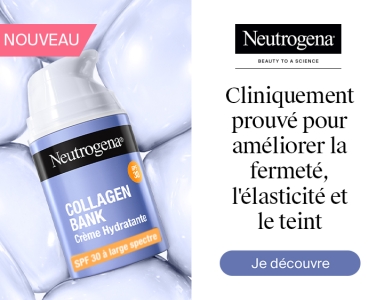 Neutrogena Collagen Bank Crème Hydratante SPF 30 pour améliorer fermeté, élasticité et teint de la peau - banniere desktop