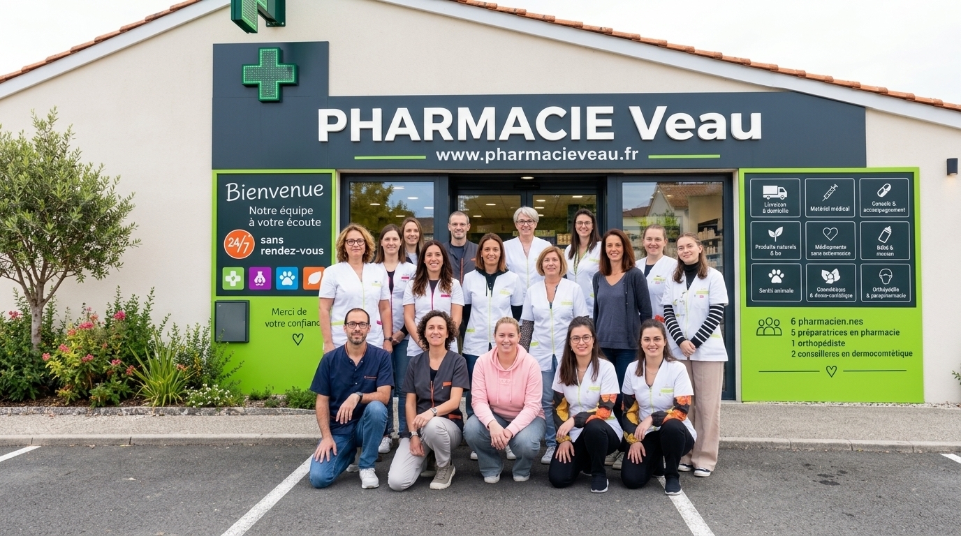 Equipe de pharmaciens de la pharmacie VEAU de Tournus (71)