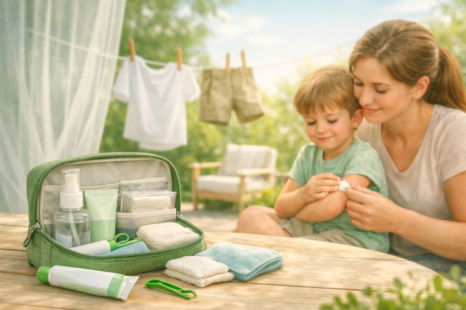 La trousse de secours contre les piqûres d'insectes