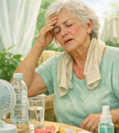 signes de déshydratation chez le senior